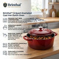 Brinthal™ Enameled Cast Iron Dutch Oven with Dual Handles