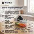 Brinthal™ Multi-Blade Mandoline Slicer & Vegetable Chopper Set